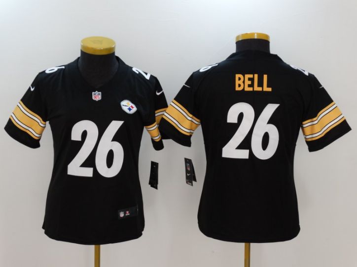 Women Pittsburgh Steelers 26 Bell Black Nike Vapor Untouchable Limited NFL Jersey